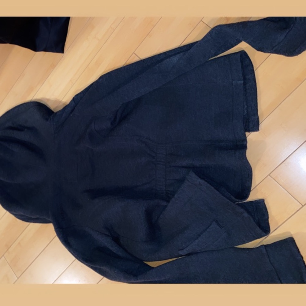 Dark Gray Button Down Winter Jacket - image 2